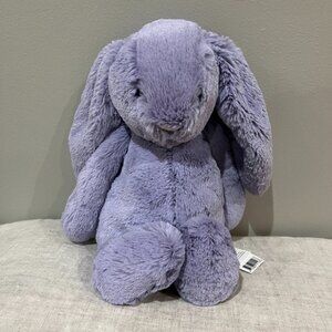 BNWT Original Medium Viola Purple Bashful Bunny Rabbit Jellycat - HTF